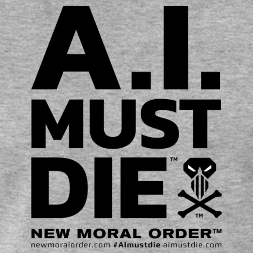 A.I. MUST DIE™ - Stacked Logo (Bold Font)
